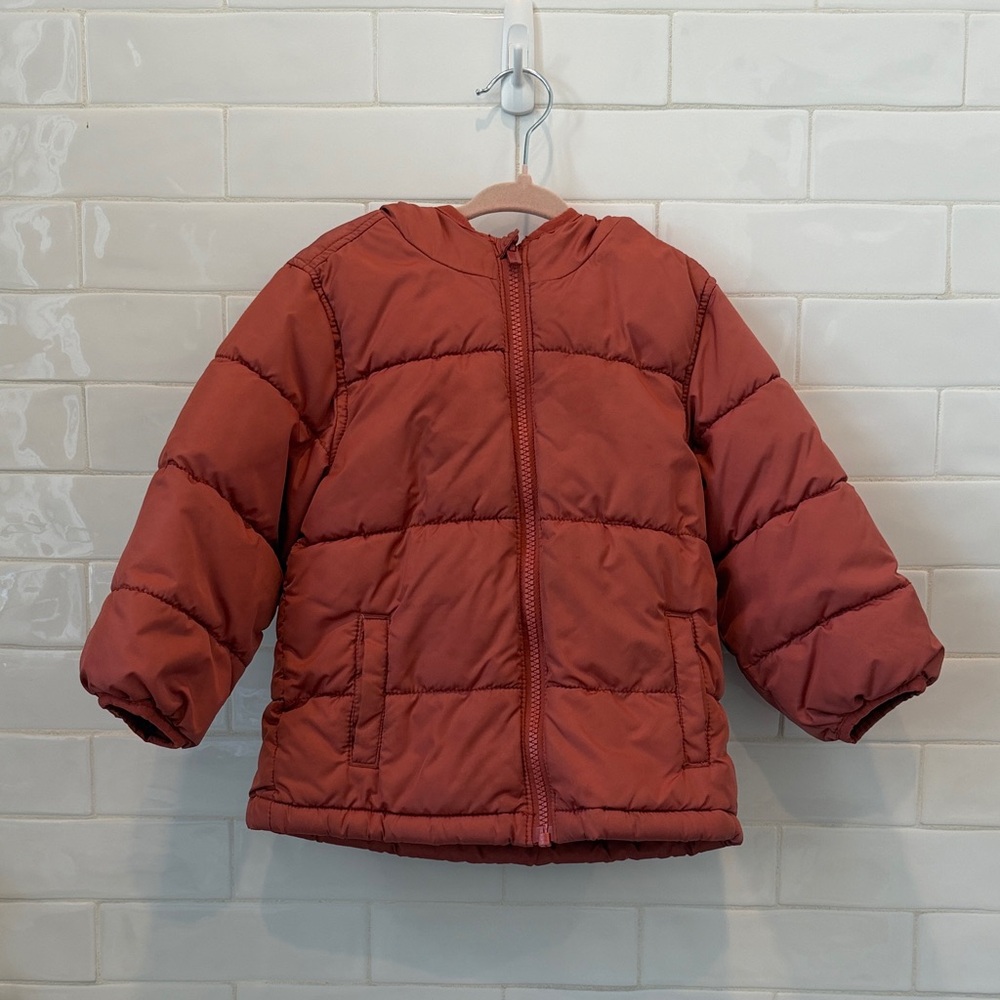 Kids waterproof hooded jacket